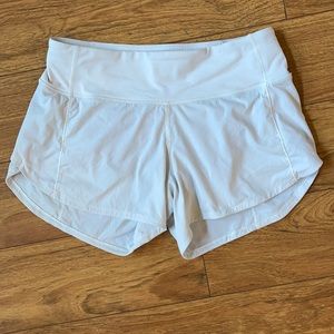 Lululemon Speed Up shorts size 2tall white